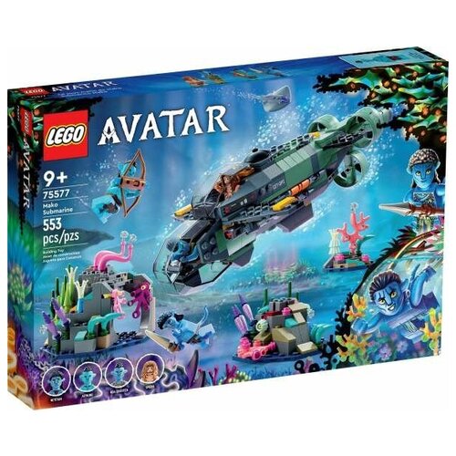 Конструктор LEGO Avatar, Mako Submarine 75577 lego avatar ​​приключение с скользящим крылом