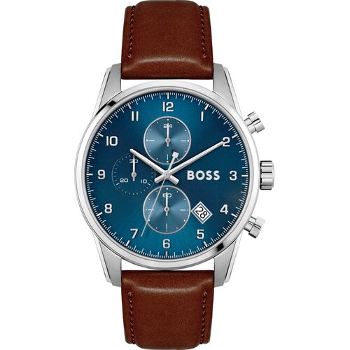 фото Наручные часы boss, коричневый, синий