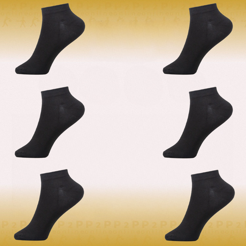 фото Женские носки p2p online укороченные, бесшовные, износостойкие, быстросохнущие, 6 пар, размер 36-41, белый, черный