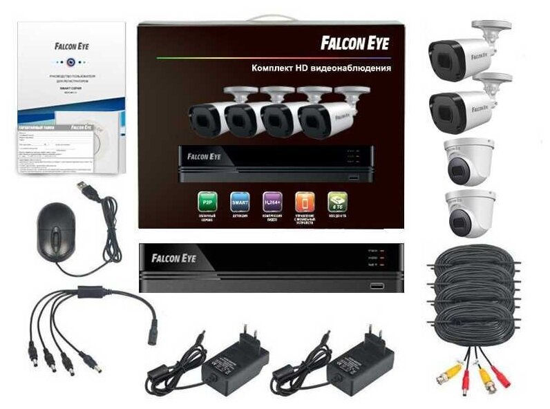 Комплект видеонаблюдения Falcon Eye FE-104MHD Офис Smart