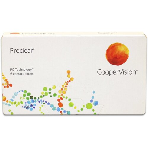 Купить Контактные линзы CooperVision Proclear, 6 шт., R 8, 6, D +4, 75, бесцветный