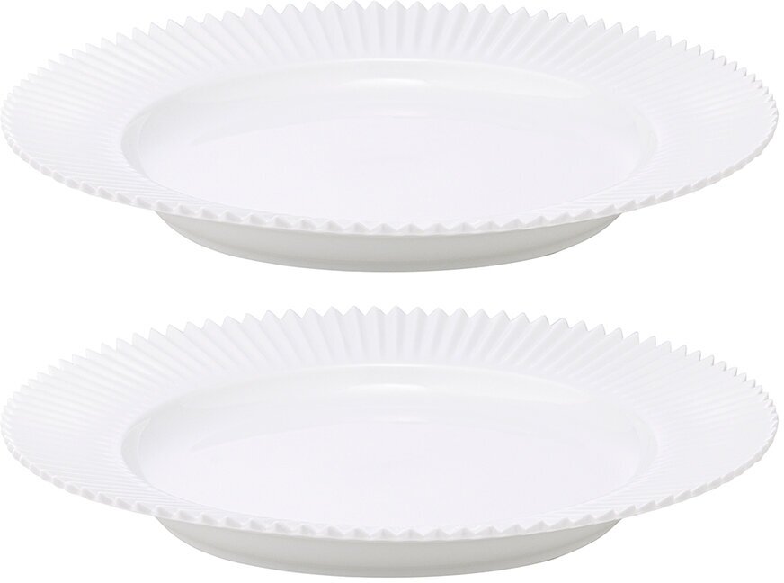 Набор из двух тарелок белого цвета из коллекции Edge, 26 см