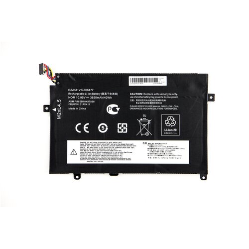 Аккумулятор для Lenovo ThinkPad E470 E470C E475 (10.95V 3650mAh) OEM p/n: 01AV411, 01AV413 аккумулятор для lenovo thinkpad e470 e475 01av411 01av412 sb10k97568 sb10k97569 sb10k97570