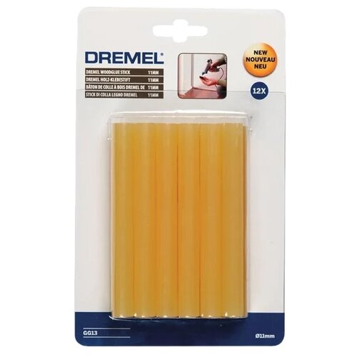 Dremel Клеевые стержни 11х100 мм (GG13), 12 шт желтый