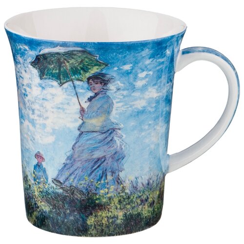 фото Кружка lefard дама с зонтиком (к. моне) 420 мл (104-528)
