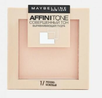 MAYBELLINE NY Пудра компактная Affinitone 17 розово-бежевый 0