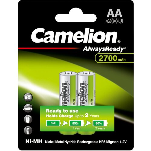 Аккумулятор Camelion Always Ready AA-2700mAh Ni-Mh BL-2