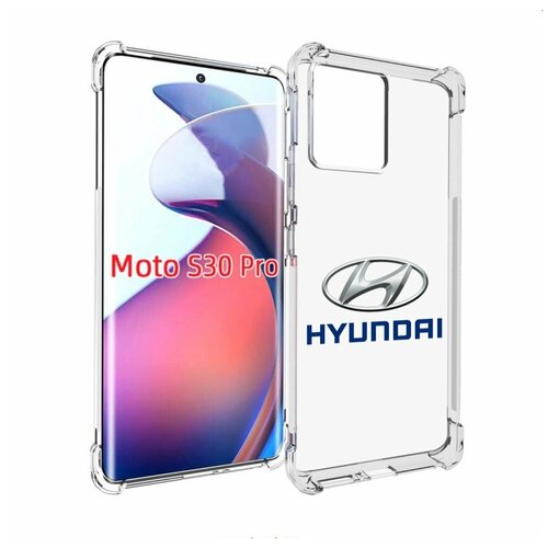 Чехол MyPads hyundai-4 мужской для Motorola Moto S30 Pro задняя-панель-накладка-бампер