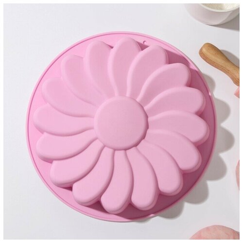 Форма силиконовая для выпечки Ромашка d 23 см 797₽