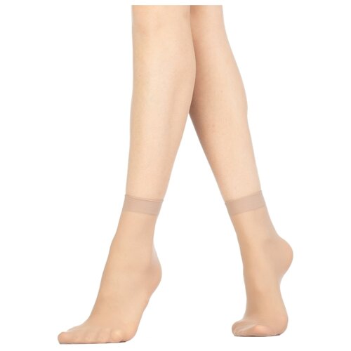 фото Капроновые носки golden lady mio 20 den, 2 пары, размер 0 (one size), melon