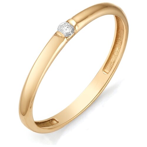 фото Алькор кольцо с бриллиантом из