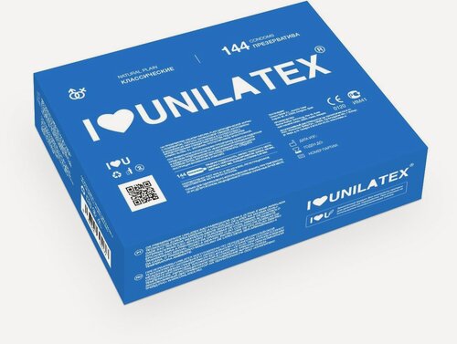Изображение товара Unilatex / Презервативы Unilatex Natural Plain 144 шт, классические.