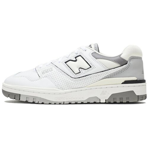 Кроссовки New Balance 550, размер EU 44 | RU 43 | 280 mm, белый, серый