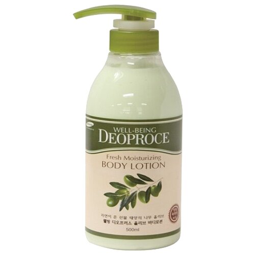 Deoproce Лосьон для тела Well-Being Fresh Moisturizing Olive Body Lotion, 500 мл увлажняющий лосьон для тела с экстрактом оливы deoproce well being fresh moisturizing olive body lotion 500мл