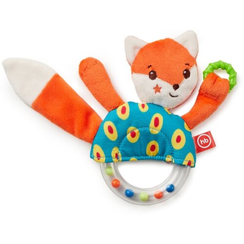 фото "330649, игрушка happy baby погремушка-шуршалка лисичка люся, с прореывателем, разноцветная, 0+"