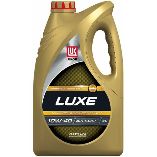 Масло моторное Лукойл Люкс (LUKOIL LUXE) 10W-40 полусинтетическое 4л
