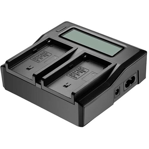 Зарядное устройство двойное KingMa для аккумуляторов NP-F DC-LCD-F970