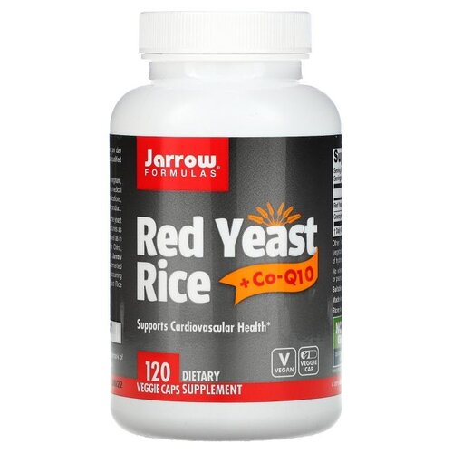 Капсулы Jarrow Formulas Red Yeast Rice+Co-Q10, 150 г, 120 шт.