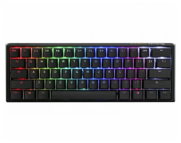 Игровая механическая клавиатура Ducky One 3 Mini Black переключатели Cherry MX RGB Blue, русская раскладка