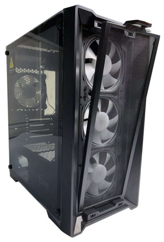 Корпус mATX Powercase CAMIB-L4 чёрный, без БП, боковая панель из закаленного стекла, USB 3.0, 2*USB 1.0, audio - фото №15