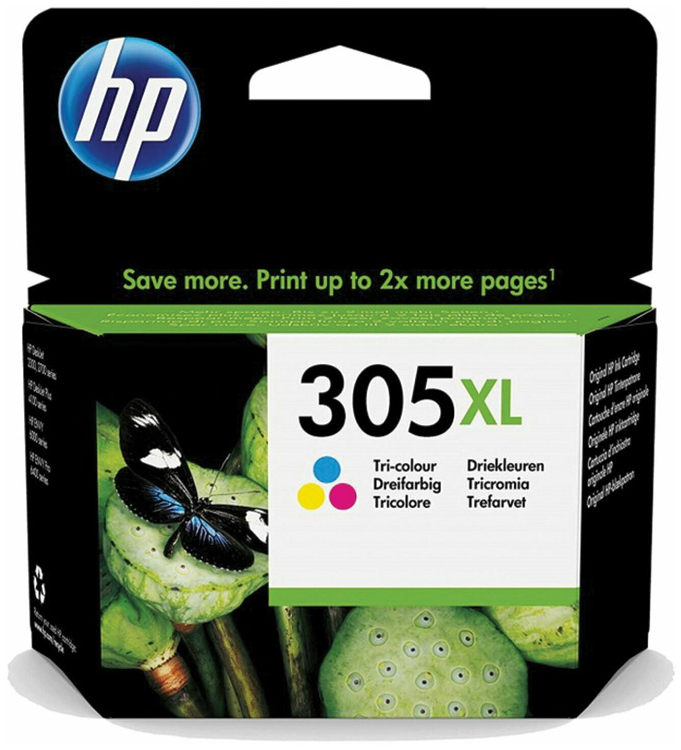 Картридж струйный HP (3YM63AE) DJ 2320/2720/4120, №305XL, трехцветный, оригинальный, ресурс 200 страниц