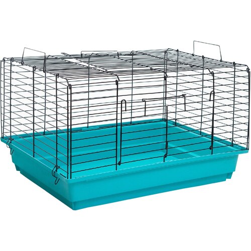 Клетка для кроликов и морских свинок Дарэленд Кролик 2 бирюзовая 58 х 40 х 36 см (1 шт)
