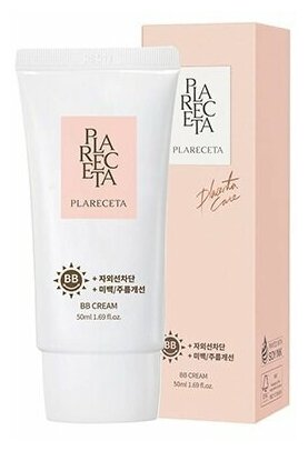 BB-крем плацентарный выравнивающий / PlaReceta BB Cream 50 мл / BB крем бежевый для лица / Тональный крем для лица SPF 50