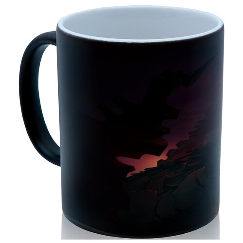 фото Кружка хамелеон dota скала и молния, необычный сувенир drabs