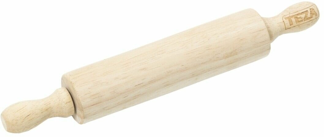 Скалка для теста деревянная "Фигурная", 25,6х4 см, бамбук, TEZA