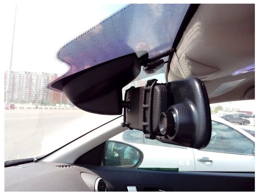 Зеркало видеорегистратор Full HD 1080 P с камерой заднего вида / Автомобильный видеорегистратор с зерка для авто