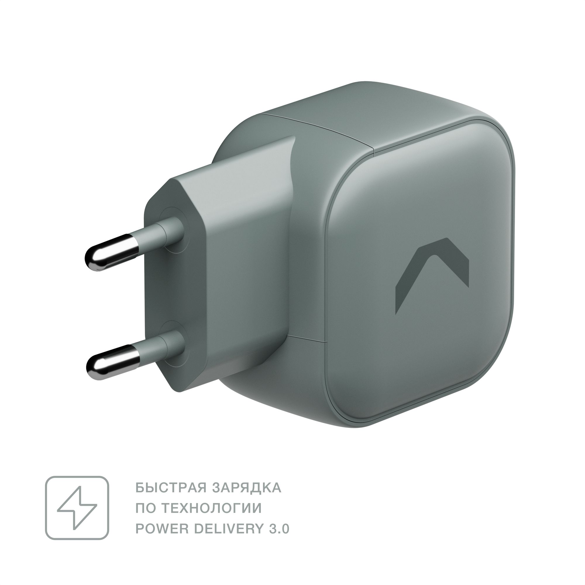 Быстрое зарядное устройство COMMO 45W Core Charger Dual USB-C, GaN, 45 Вт, COMMO Gray — фото 1