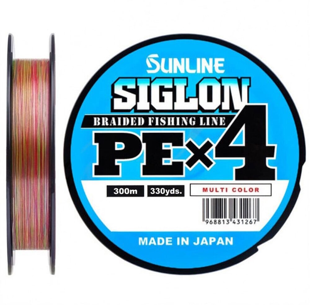 Шнур Sunline SIGLON PE4 300M (Multicolor) #3.0/50LB
