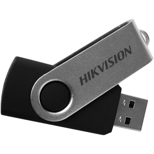 Флеш Диск Hikvision 128Gb M200 HS-USB-M200S/128G/U3 USB3.0 серебристый/черный флешка hikvision m200s hs usb m200s 64g u3 64гб usb3 0 серебристый черный