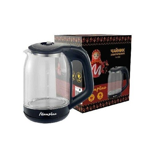 Чайник электрисеский матрёна MA-006 18л 1500 Вт стеклочерный 238000₽