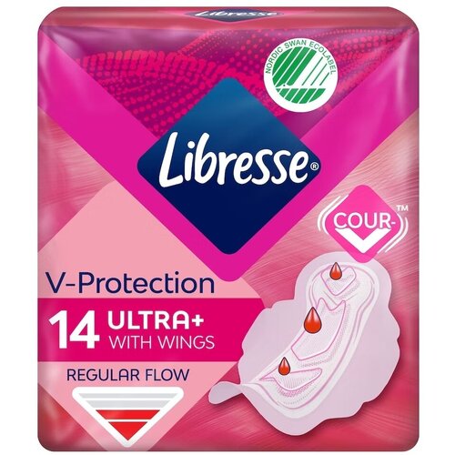 Гигиенические прокладки Libresse V-Protection Ultra+ Regular 14шт.