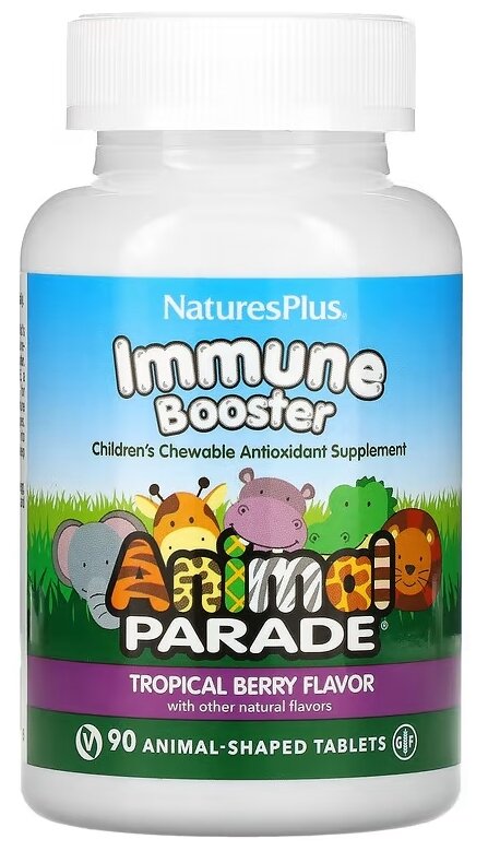 Таблетки Nature's Plus Animal Parade Kids Immune Booster Source of Life