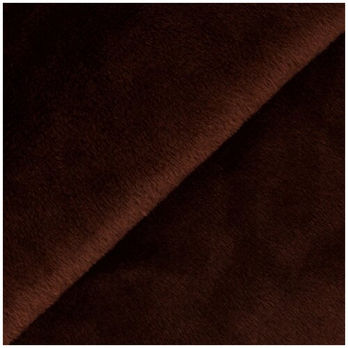 Плюш Peppy 48*48 см, 273 г/м2, 100% полиэстер, 37 темный коричневый/dark brown (PEV)