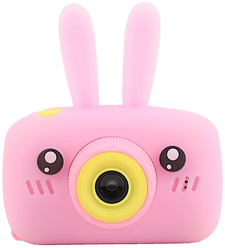 Детская камера фотоаппарат "Зайчик" Розовый