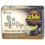 Mukunghwa Мыло для тела Charcoal Body Soap c древесным углём - изображение