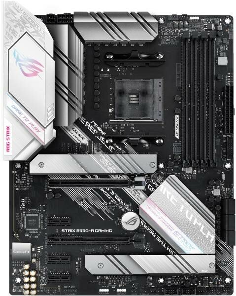 Материнская плата ASUS ROG STRIX B550-A GAMING Socket AM4 AMD B550 4xDDR4 2xPCI-E 16x 3xPCI-E 1x 6xSATA III ATX Retail