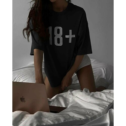 Футболка  , размер 48/50, серый