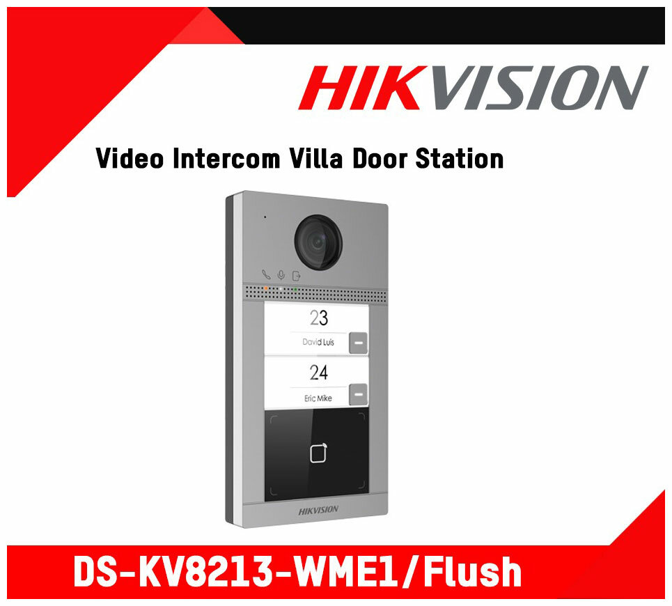 Видеопанель Hikvision DS-KV8213-WME1(B) - фото №6