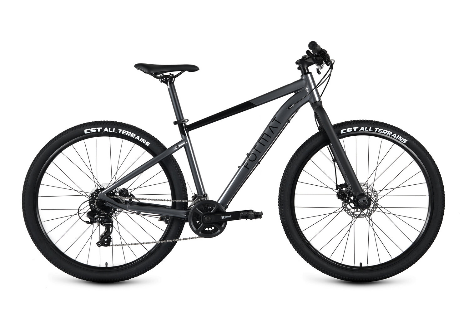 Велосипед Format 1432 27,5 (2023) темно-серый / черный L