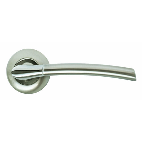 Дверные ручки для межкомнатных дверей Rucetti RAP 6 SN/CP дверные ручки для межкомнатных дверей rucetti rap 16 s sn cp белый никель хром