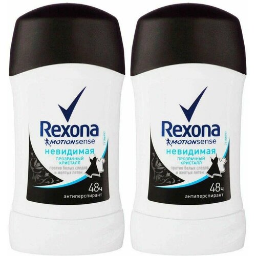 Rexona Дезодорант стик прозрачный кристалл, 45 г, 2 шт