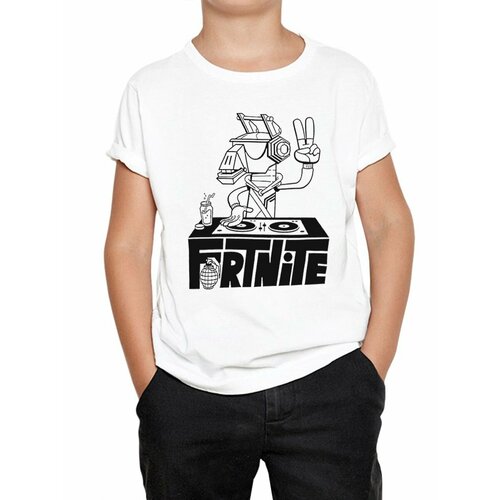 Футболка DreamShirts Studio, размер 7-8 лет, белый