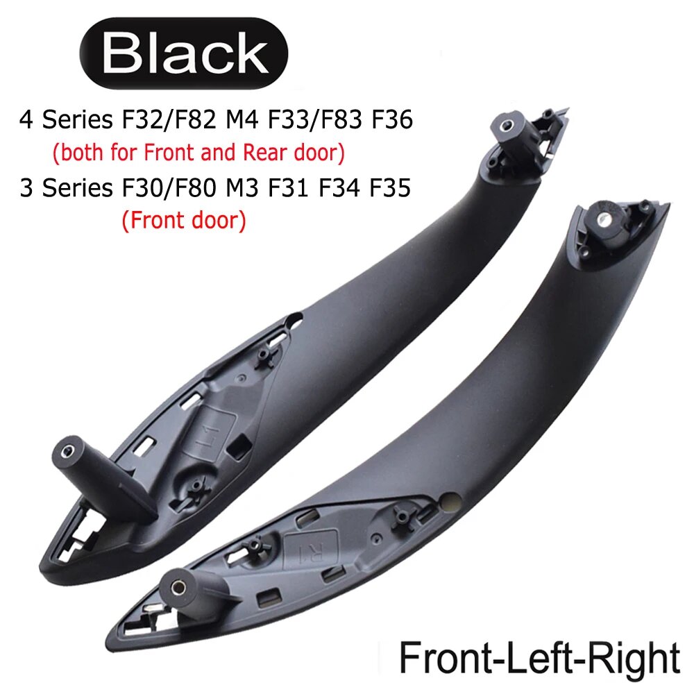 Для BMW 3 серии F30 F80 F31 F32 F33 F34 F35 F36 2013-18 Внутренняя дверная ручка Внутренняя панель с накладкой Автомобильные аксессуары, Black-2pcs-Front