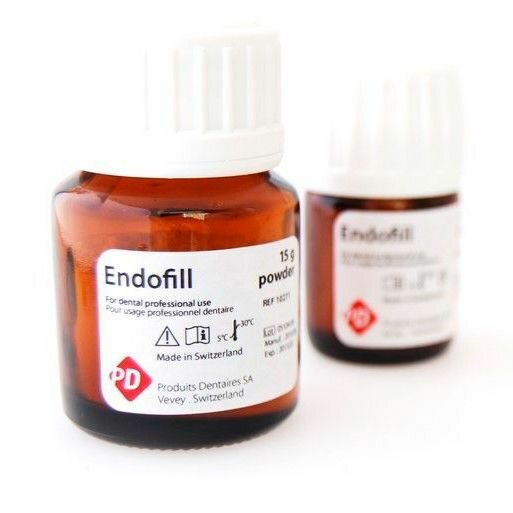 Изображение Эндофилл Endofill набор - рентгеноконтрастная паста с дексаметазоном для пломбирования корневых каналов 15г/15мл