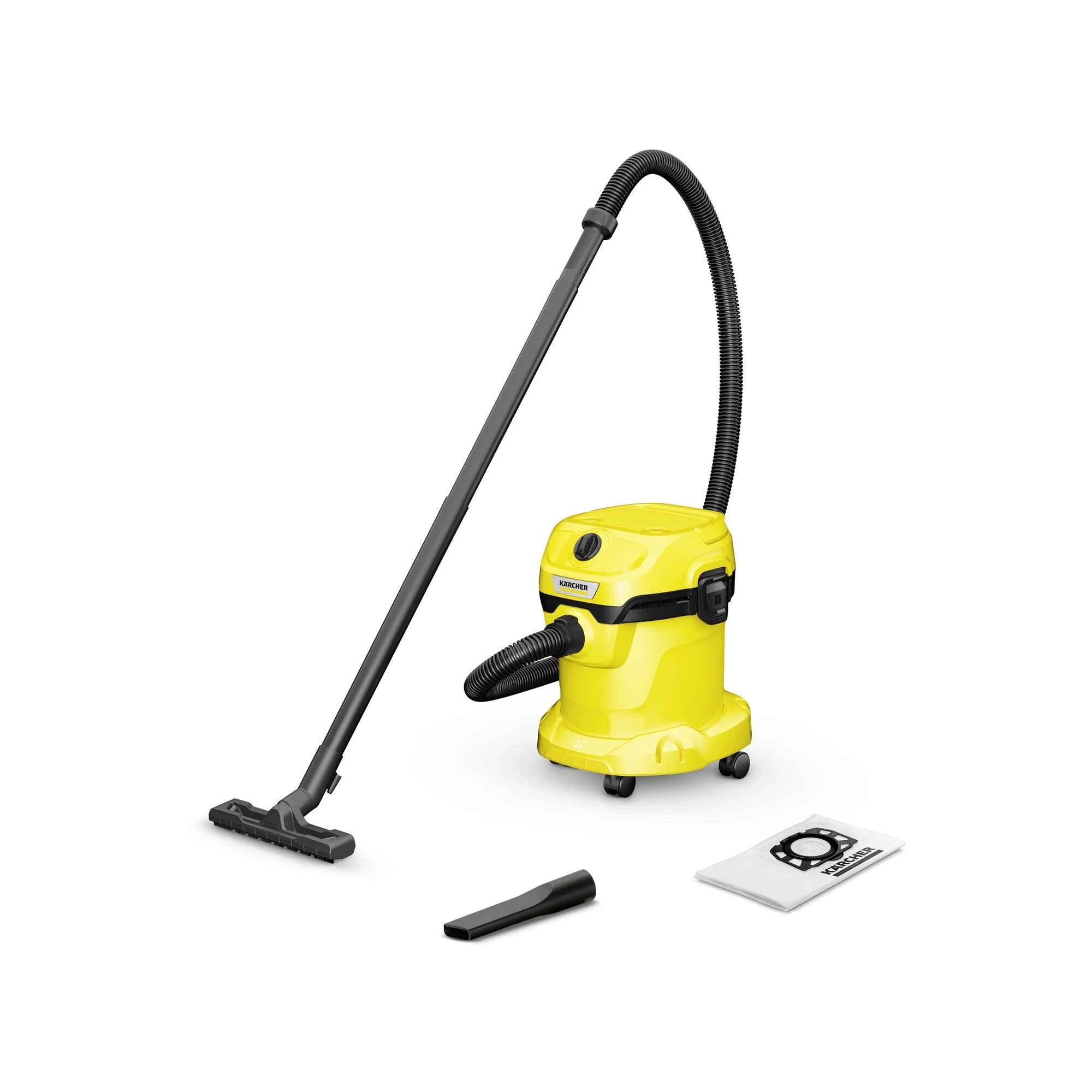Строительный пылесос Karcher WD 2 V-15/4/18 желтый (1.628-003.0)