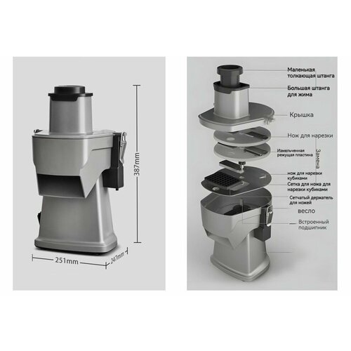 Электрическая овощерезка терка измельчитель электрические 52290₽